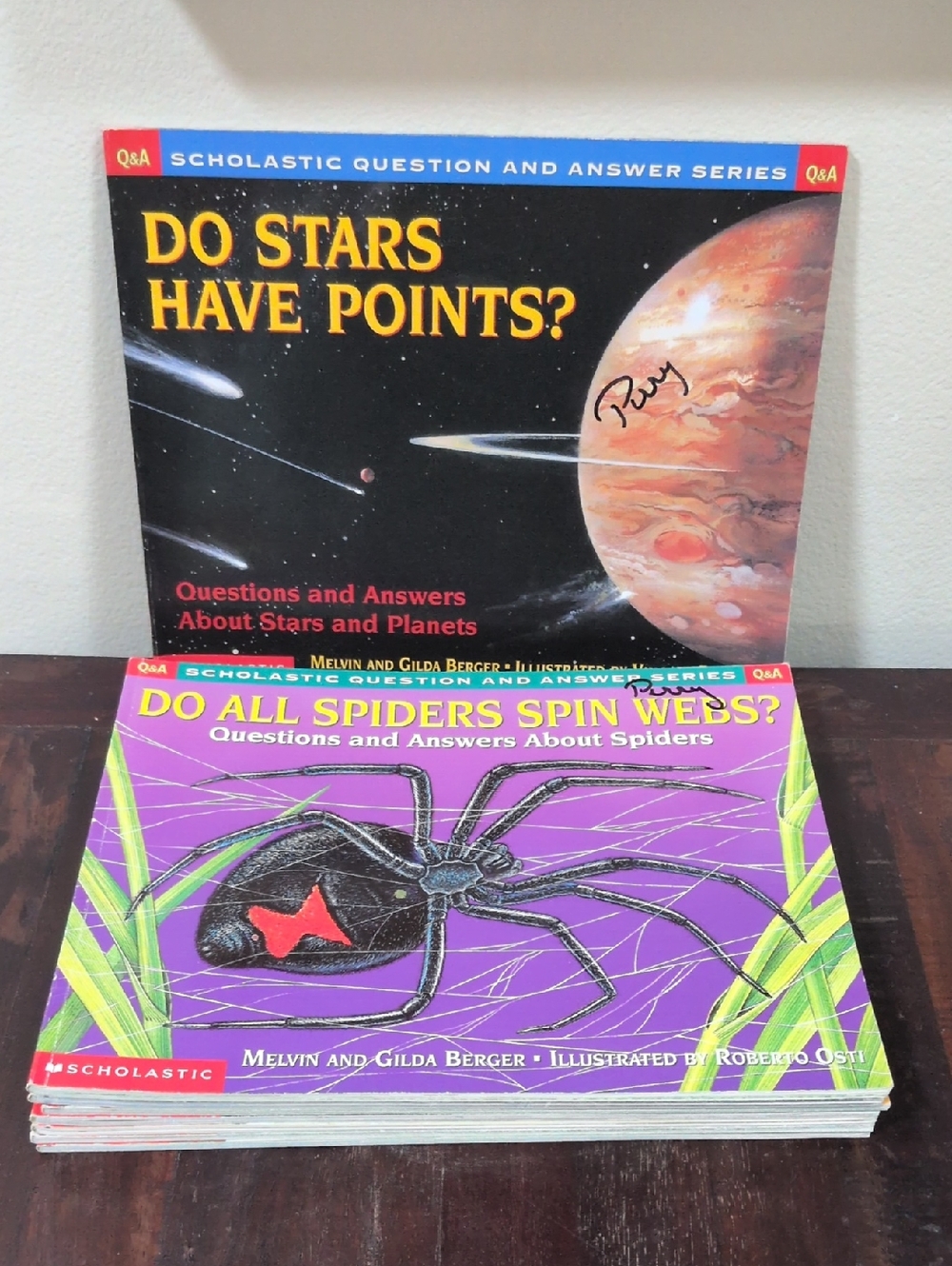 Scholastic Question & Answer Series Paperback Nonfiction Lot of 8 Vintage - Used